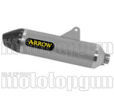 Terminale Di Scarico Non Catalizzato E Con Omologazione Suono Thunder Titanio Carbonio - Arrow Special Parts Compatibile Con Honda Crf 300 L (2021-2024)