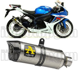 Terminale Di Scarico Con Omologazione Suono Thunder Alluminio Carbonio - Arrow Special Parts Compatibile Con Suzuki Gsx-R 750 Ie (2011-2016)