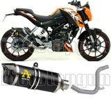 Terminale Di Scarico Non Catalizzato E Con Omologazione Suono Thunder Alluminio Nero Carbonio - Arrow Special Parts Compatibile Con Ktm 200 Duke (2011-2014)
