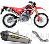 Terminale Di Scarico Non Catalizzato E Con Omologazione Suono X-Kone Nichrom Carbonio - Arrow Special Parts Compatibile Con Honda Crf 300 L (2021-2024)