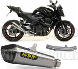 Terminale Di Scarico Con Omologazione Suono X-Kone Nichrom Carbonio - Arrow Special Parts Compatibile Con Kawasaki Z 750 R (2011-2014)