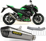 Terminale Di Scarico Con Omologazione Suono X-Kone Nichrom Carbonio - Arrow Special Parts Compatibile Con Kawasaki Z 800 E (2013-2016)