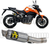 Terminale Di Scarico Con Omologazione Suono Gp2 Gp-2 Titanio Acciaio - Arrow Special Parts Compatibile Con Ktm 790 Duke (2023)