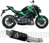 Terminale Di Scarico Con Omologazione Suono Gp2 Gp-2 Nichrom Nero Acciaio - Arrow Special Parts Compatibile Con Kawasaki Z 900 (2017-2019)