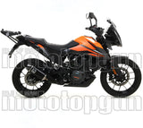 Terminale Di Scarico Con Omologazione Suono Indy-Race Alluminio Nero Carbonio - Arrow Special Parts Compatibile Con Ktm 390 Adventure (2020-2023)