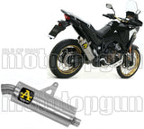 Terminale Di Scarico Con Omologazione Suono Maxi Race-Tech Titanio Acciaio - Arrow Special Parts Compatibile Con Honda Crf 1100 L Africa Twin (2020-2023)