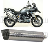Exhaust Tip With Noise Certification Maxi Race-Tech Titanium Carbon - Arrow Special Parts Compatible With Bmw R 1200 Gs (2013-2018)