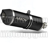 Terminale Di Scarico Con Omologazione Suono Maxi Race-Tech Alluminio Nero Carbonio - Arrow Special Parts Compatibile Con Bmw R 1250 Rs (2019-2020)