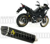 Terminale Di Scarico Con Omologazione Suono Maxi Race-Tech Alluminio Nero Carbonio - Arrow Special Parts Compatibile Con Honda Crf 1100 L Africa Twin (2024-2026)