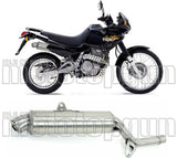 Terminale Di Scarico Con Omologazione Suono Paris Dacar Inox Acciaio - Arrow Special Parts Compatibile Con Honda Nx 650 Dominator (1987-1993)