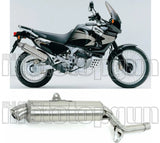 Terminale Di Scarico Con Omologazione Suono Paris Dacar Inox Acciaio - Arrow Special Parts Compatibile Con Honda Xrv 750 Africa Twin (1996-2004)