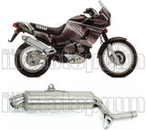 Terminale Di Scarico Con Omologazione Suono Paris Dacar Inox Acciaio - Arrow Special Parts Compatibile Con Yamaha Xtz 750 Super Ténéré (1989-1994)