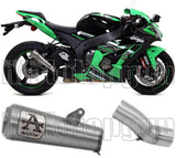 Terminale Di Scarico Con Omologazione Suono Pro-Race Titanio Titanio - Arrow Special Parts Compatibile Con Kawasaki Zx-10R (2016-2019)