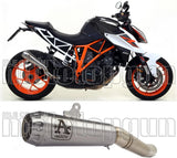 Terminale Di Scarico Con Omologazione Suono Pro-Race Titanio Titanio - Arrow Special Parts Compatibile Con Ktm 1290 Superduke Gt (2017-2024)
