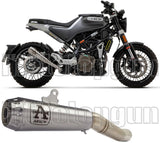 Terminale Di Scarico Con Omologazione Suono Pro-Race Nichrom Acciaio - Arrow Special Parts Compatibile Con Husqvarna Vitpilen 401 (2020-2023)