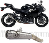 Terminale Di Scarico Con Omologazione Suono Pro-Race Nichrom Acciaio - Arrow Special Parts Compatibile Con Kawasaki Z 400 (2019-2020)
