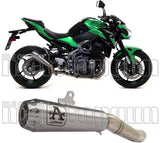 Terminale Di Scarico Con Omologazione Suono Pro-Race Nichrom Acciaio - Arrow Special Parts Compatibile Con Kawasaki Z 900 (2017-2019)