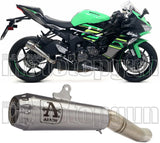 Terminale Di Scarico Con Omologazione Suono Pro-Race Nichrom Acciaio - Arrow Special Parts Compatibile Con Kawasaki Zx 6R 636 (2019-2020)
