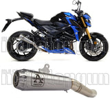 Terminale Di Scarico Con Omologazione Suono Pro-Race Nichrom Acciaio - Arrow Special Parts Compatibile Con Suzuki Gsx-S 750 (2017-2020)