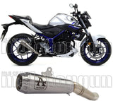 Terminale Di Scarico Con Omologazione Suono Pro-Race Nichrom Acciaio - Arrow Special Parts Compatibile Con Yamaha Mt-03 (2018-2019)