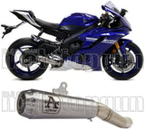 Terminale Di Scarico Con Omologazione Suono Pro-Race Nichrom Acciaio - Arrow Special Parts Compatibile Con Yamaha Yzf-R6 (2017-2021)
