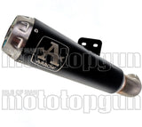 Terminale Di Scarico Con Omologazione Suono Pro-Race Nichrom Nero Acciaio - Arrow Special Parts Compatibile Con Brixton Felsberg 125 X (2019-2020)