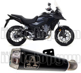 Terminale Di Scarico Con Omologazione Suono Pro-Race Nichrom Nero Acciaio - Arrow Special Parts Compatibile Con Honda Cb 500 X (2019-2020)