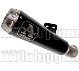 Terminale Di Scarico Con Omologazione Suono Pro-Race Nichrom Nero Acciaio - Arrow Special Parts Compatibile Con Kawasaki Z 900 E (2017-2018)
