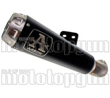 Terminale Di Scarico Con Omologazione Suono Pro-Race Nichrom Nero Acciaio - Arrow Special Parts Compatibile Con Kawasaki Zx 6R 636 (2019-2020)
