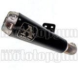 Terminale Di Scarico Con Omologazione Suono Pro-Race Nichrom Nero Acciaio - Arrow Special Parts Compatibile Con Suzuki Gsx-S 750 (2017-2020)