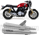 Terminale Di Scarico Con Omologazione Suono Pro-Racing Nichrom Acciaio - Arrow Special Parts Compatibile Con Honda Cb 1100 Rs (2017-2020)