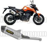 Terminale Di Scarico Con Omologazione Suono Race-Tech Titanio Carbonio - Arrow Special Parts Compatibile Con Ktm 790 Duke (2023)