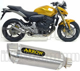 Terminale Di Scarico Con Omologazione Suono Thunder Alluminio Acciaio - Arrow Special Parts Compatibile Con Honda Cb 600 F Hornet (2007-2013)