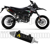Terminale Di Scarico Con Omologazione Suono Thunder Alluminio Nero Acciaio - Arrow Special Parts Compatibile Con Um Dsr Ex 125 (2018-2020)