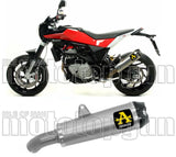 Terminale Di Scarico Con Omologazione Suono Works Titanio Carbonio - Arrow Special Parts Compatibile Con Husqvarna Nuda 900 (2012-2013)