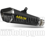 Terminale Di Scarico Con Omologazione Suono X-Kone Nichrom Nero Carbonio - Arrow Special Parts Compatibile Con Kawasaki Z 900 A2 (2019-2024)