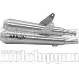 Doppio Terminale Di Scarico Con Omologazione Suono Pro-Racing Nichrom Acciaio - Arrow Special Parts Compatibile Con Triumph Speed Twin 1200 (2019-2020)
