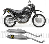 Doppio Terminale Di Scarico Con Omologazione Suono Thunder Alluminio Acciaio - Arrow Special Parts Compatibile Con Yamaha Xt 660 R (2004-2016)