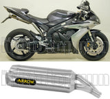 Doppio Terminale Di Scarico Con Omologazione Suono Thunder Alluminio Acciaio - Arrow Special Parts Compatibile Con Yamaha Yzf 1000 R1 (2004-2006)