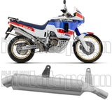 Terminale Di Scarico Con Omologazione Suono Paris Dacar Nichrom - Arrow Special Parts Compatibile Con Honda Xrv 650 Africa Twin (1988-1989)