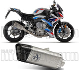 Terminale Di Scarico Con Omologazione Suono Pista Titanio Carbonio - Arrow Special Parts Compatibile Con Bmw M 1000 R (2023-2024)