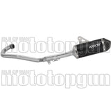 Impianto Di Scarico Completo Non Catalizzato E Con Omologazione Suono Explorer Alluminio Nero Fondello Carby - Arrow Special Parts Compatibile Con Ktm 690 Smc R (2025-2026)