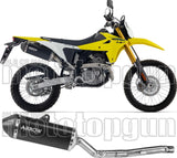 Terminale Di Scarico Con Omologazione Suono Explorer Alluminio Nero Fondello Carby - Arrow Special Parts Compatibile Con Suzuki Dr-Z4S (2025-2026)
