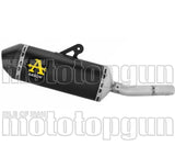 Terminale Di Scarico Con Omologazione Suono Explorer Alluminio Nero Fondello Carby - Arrow Special Parts Compatibile Con Yamaha Ténéré 700 (2021-2024)