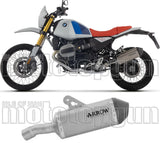 Terminale Di Scarico Con Omologazione Suono Explorer Titanio Fondello Carby - Arrow Special Parts Compatibile Con Bmw R12 G - S (2025-2026)