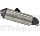 Terminale Di Scarico Con Omologazione Suono Explorer Titanio Fondello Carby - Arrow Special Parts Compatibile Con Suzuki V-Strom 1050 (2025-2026)