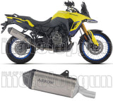 Terminale Di Scarico Con Omologazione Suono Explorer Titanio Fondello Carby - Arrow Special Parts Compatibile Con Suzuki V-Strom 800 De (2025-2026)