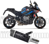 Terminale Di Scarico Con Omologazione Suono Indy-Race Evo Alluminio Nero Fondello Carby - Arrow Special Parts Compatibile Con Bmw M 1000 Xr (2025-2026)