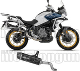 Terminale Di Scarico Con Omologazione Suono Indy-Race Evo Alluminio Nero Fondello Carby - Arrow Special Parts Compatibile Con Cfmoto 700 Mt Adventure (2025-2026)