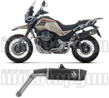 Terminale Di Scarico Con Omologazione Suono Indy-Race Evo Alluminio Nero Fondello Carby - Arrow Special Parts Compatibile Con Moto Guzzi V85 Tt (2025-2026)